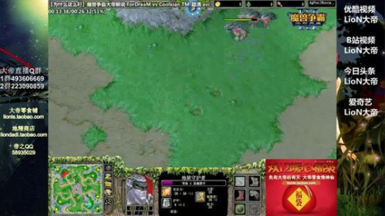 我在斗鱼看大帝LioN直播魔兽争霸