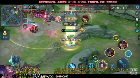 国服阿离带粉1打5上荣耀 2019-12-14 00点场