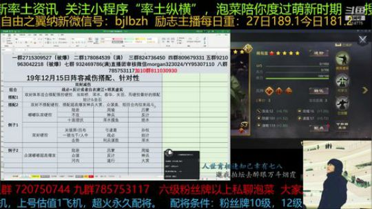 干货干货，阵容减伤搭配组合，价值意义 2019-12-15 22点场