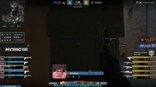 【赖小峰】tyloo vs ence 2019-12-20 16点场