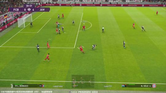 pes2020 实况足球 PS4在线对战 2019-12-22 21点场