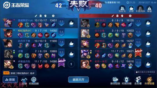 骚白巅峰赛系列 2019-12-27 18点场