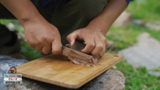 我在斗鱼看野食小哥直播美食
