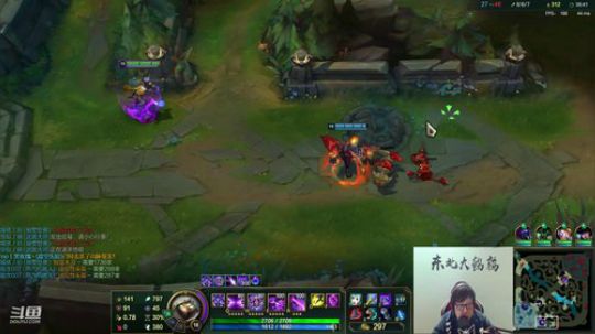 我在斗鱼看东北大鹌鹑直播英雄联盟