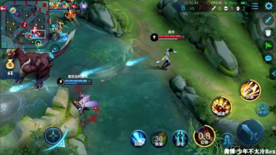 我在斗鱼看少年不太冷Rex直播王者荣耀