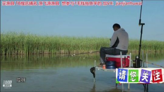 我在斗鱼看贱贱钓鱼直播乡野
