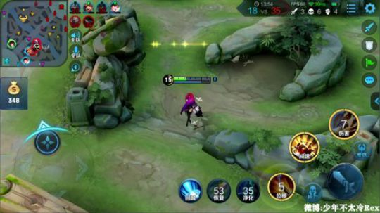 我在斗鱼看少年不太冷Rex直播王者荣耀