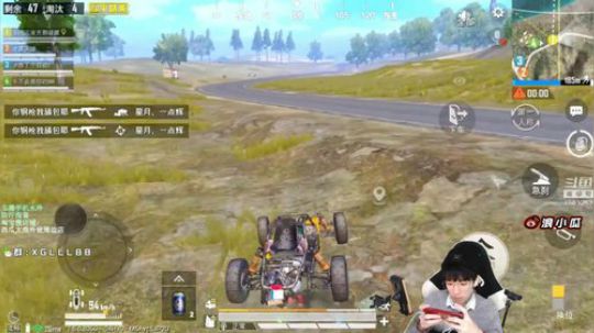 17杀吃鸡的日常，决赛圈开车轻松吃鸡