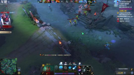 我在斗鱼看李哥Lrc直播DOTA2