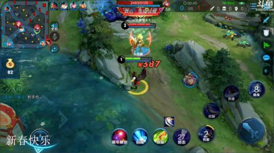 我在斗鱼看林蒙m直播王者荣耀