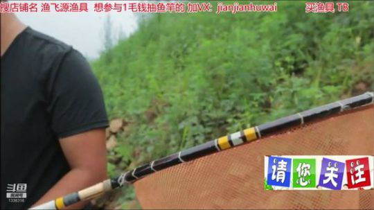 我在斗鱼看贱贱钓鱼直播乡野