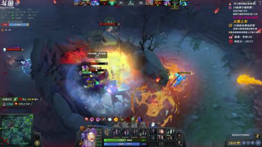 我在斗鱼看李哥Lrc直播DOTA2