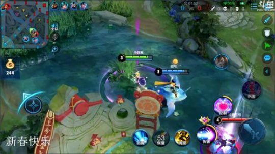 我在斗鱼看林蒙m直播王者荣耀