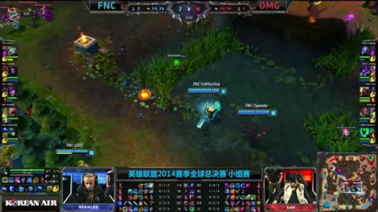 LPL百大经典战役-FNCvsOMG-50血极限翻盘