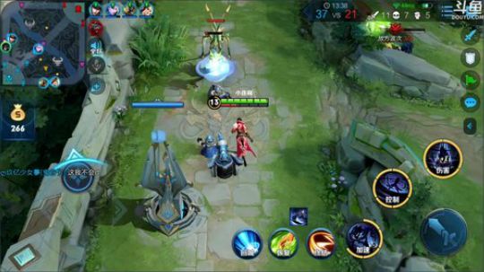 我在斗鱼看林蒙m直播王者荣耀