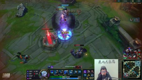 我在斗鱼看东北大鹌鹑直播英雄联盟