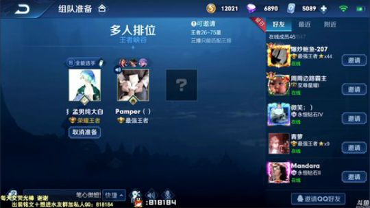 我在斗鱼看纯白直播王者荣耀