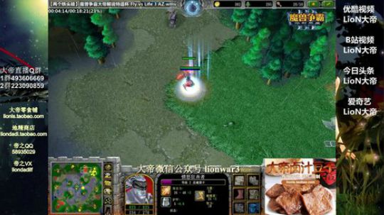 我在斗鱼看大帝LioN直播魔兽争霸