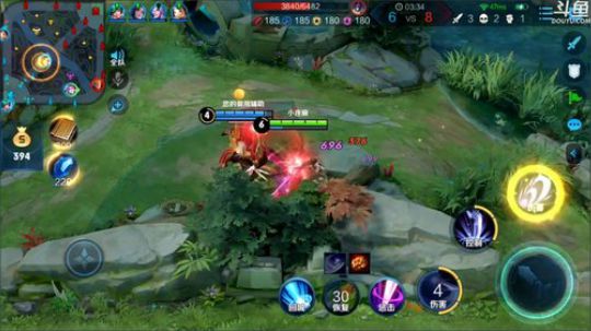 我在斗鱼看林蒙m直播王者荣耀