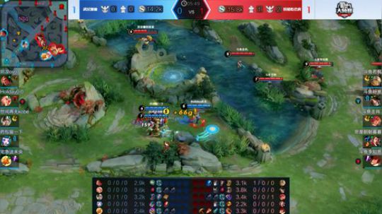 斗鱼王者荣耀大师赛W1D1 武汉加油 vs 扮猪吃老虎_3