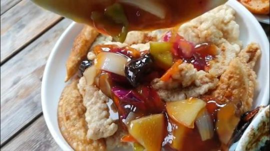 中字：韩国吃播兴森，吃炸酱面、炸酱炒饭、糖醋肉，配泡菜