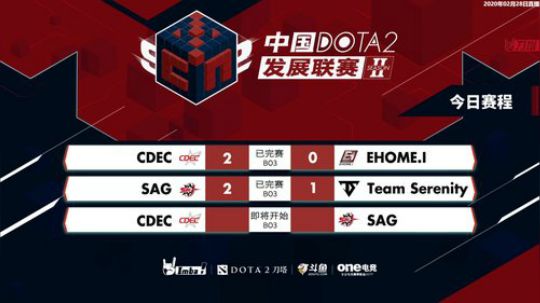 中国dota2发展联赛S2 CDEC-SAG#1