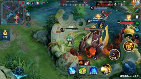 我在斗鱼看林蒙m直播王者荣耀