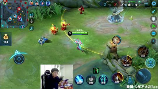 我在斗鱼看少年不太冷Rex直播王者荣耀