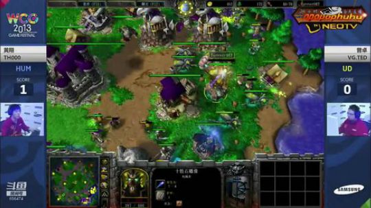 我在斗鱼看opopophuhu直播魔兽争霸