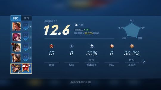刘备单排巅峰赛