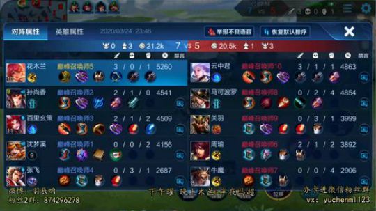 2173分巅峰 三国服无敌战边！ 2020-03-24 23点场