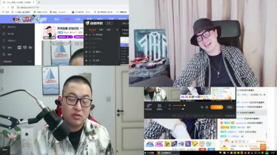 我在斗鱼看火力堂主直播户外