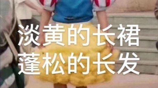 淡黄的长裙