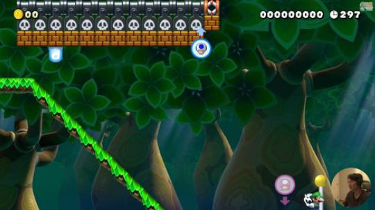 我在斗鱼看超级小桀直播马里奥制造