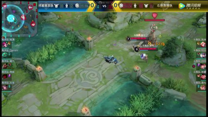 正面1对1！程潇伽罗流畅走A和对手哪吒成功1换1