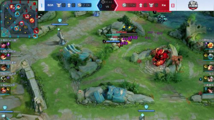 斗鱼王者荣耀大师赛_W3D1 Kw vs BOA 2