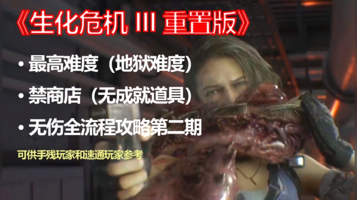 【子御】《生化危机3重置版》最高难度无伤攻略（禁商店）#2
