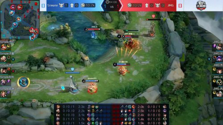 斗鱼王者荣耀大师赛_W3D3 Simple vs JMG 1