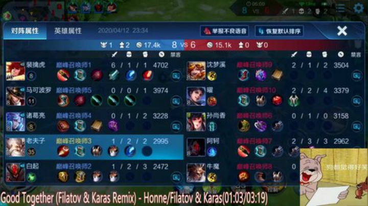 QQ区巅峰赛 5280018 2020-04-12 22点场