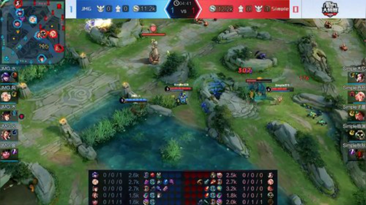 斗鱼王者荣耀大师赛_W3D3 Simple vs JMG 2