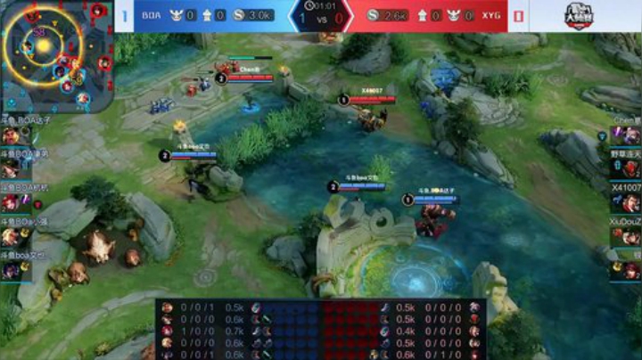 斗鱼王者荣耀大师赛_W3D3 XYG vs BOA 2