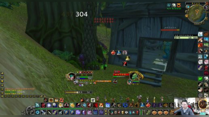 魔兽世界怀旧服：小伙去奥卡兹岛上发财，看到了睡觉的侏儒，快溜