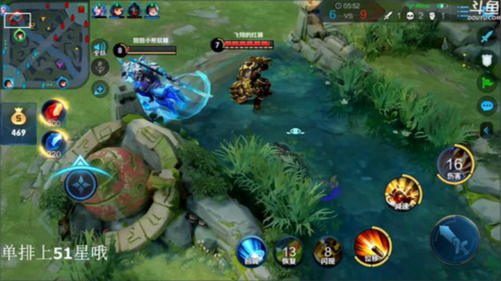 我在斗鱼看林蒙m直播王者荣耀