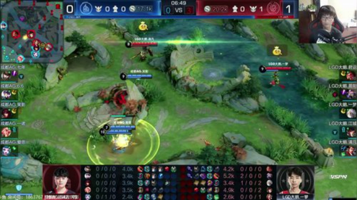 潇洒解说：AG VS LGD 2020-04-17 22点场