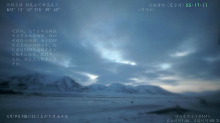 北极直播·今日无日落20200417（设备最后传回的画面）