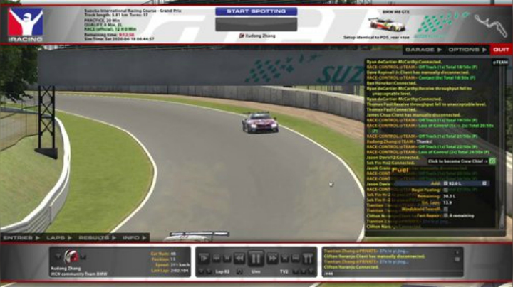 iRacing 铃鹿 M8 12小时 2020-04-18 11点场