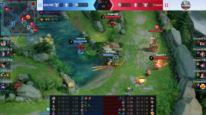 斗鱼王者荣耀大师赛_W4D2闻风丧胆 vs Simple_1