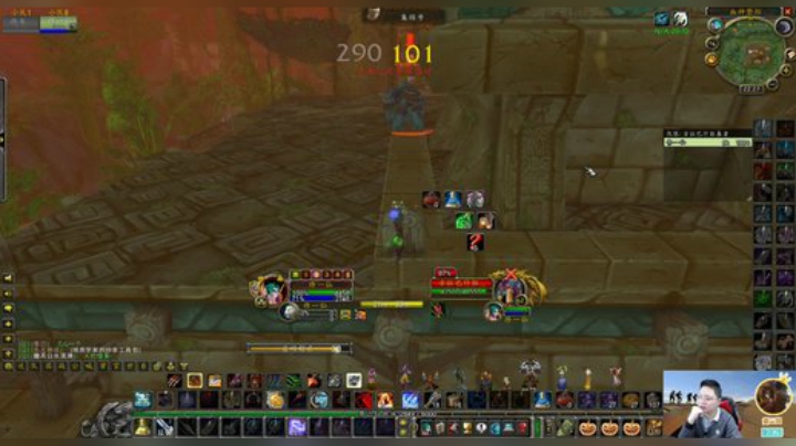 魔兽世界怀旧服：小伙在祖格发现神台阶，可单刷任何近战怪和BO