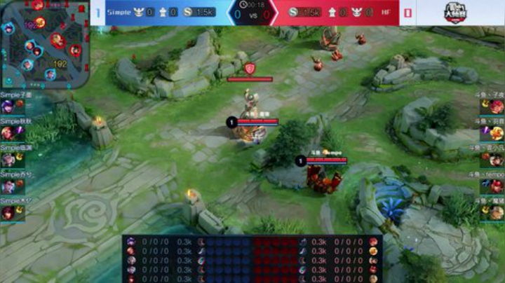 斗鱼王者荣耀大师赛_W4D3 HF vs Simple_2
