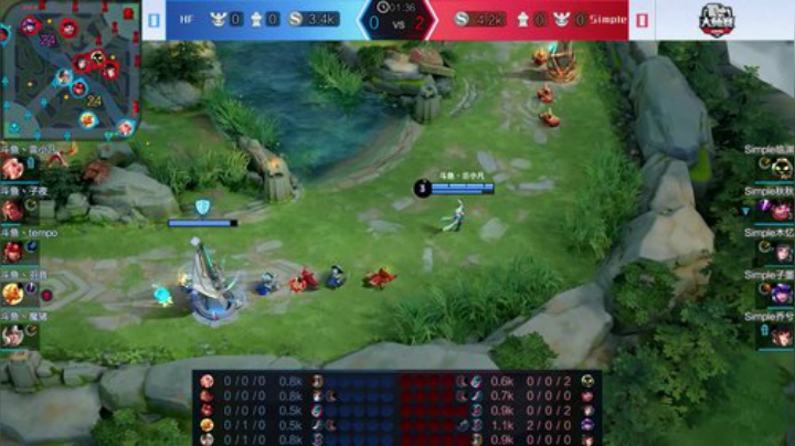 斗鱼王者荣耀大师赛_W4D3 HF vs Simple_1